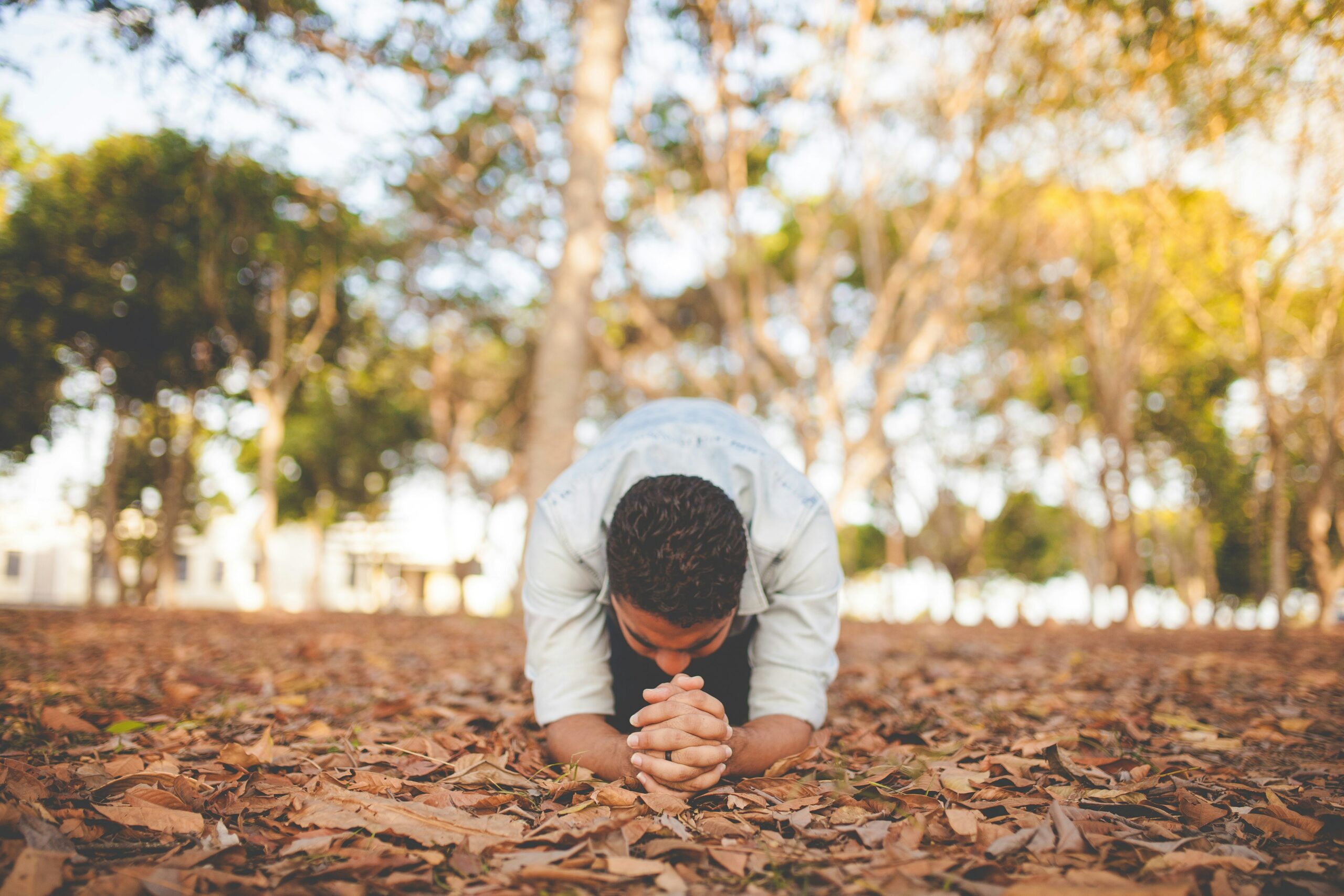 Unashamed of Your Truth - A Man praying in public Confidently in Faith